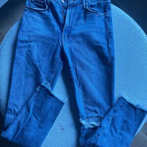 MOTHER Distressed ankle Jeans, Sz 26